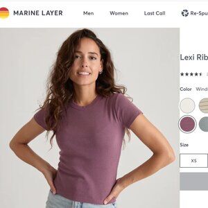 Marine Layer Lexi rib tshirt